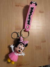 Load image into Gallery viewer, 3D Mouse Keychain wristlets - Girl Pink
