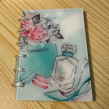 Load image into Gallery viewer, Designer inspired Acrylic Loose-leaf Cover Notebook Plastic Binder - Tif Perfume

