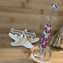 Load image into Gallery viewer, Football Crystal Pen - 49ers
