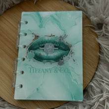 Load image into Gallery viewer, Designer inspired Acrylic Loose-leaf Cover Notebook - Tif Ring
