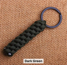 Load image into Gallery viewer, Handmade Woven Paracord Knot Survival Keychain
