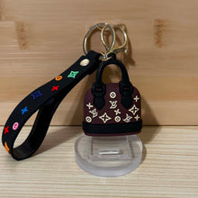 Load image into Gallery viewer, Cute Keychain Soft 3D Silicone PVC Rubber - Love Brown &amp; Black
