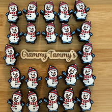 Load image into Gallery viewer, Snowman - Silicone Focal Bead
