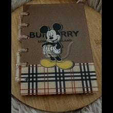 Load image into Gallery viewer, Designer Inspired Acrylic Loose-leaf Cover Notebook Plastic Binder - Burberry Mouse
