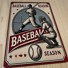 Load image into Gallery viewer, Creative Tin Sign 8X12 - Baseball Season
