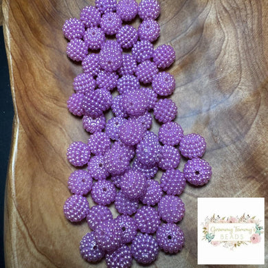 10Mm Acrylic Bayberry Shape Beads Imitation Pearl Bead - 10 Count