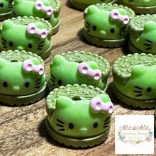 Load image into Gallery viewer, 12*18Mm Kitty Cookies Bead - Green Beads
