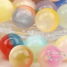 Load image into Gallery viewer, 12*12MM Cat Eye Beads - 5 Count Assorted Beads cat’s eye
