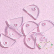 Load image into Gallery viewer, 13*20Mm Acrylic Semicircle Shaped Flatback Holder - 20 Count Holders
