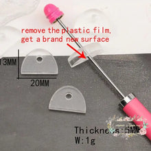 Load image into Gallery viewer, 13*20Mm Acrylic Semicircle Shaped Flatback Holder - 20 Count Holders
