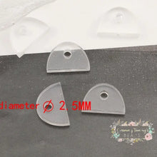 Load image into Gallery viewer, 13*20Mm Acrylic Semicircle Shaped Flatback Holder - 20 Count Holders
