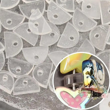 Load image into Gallery viewer, 13*20Mm Acrylic Semicircle Shaped Flatback Holder - 20 Count Holders
