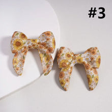 Load image into Gallery viewer, 3D Cartoon Printed Bow Silicone Focal Beads 40*40mm - 15 Different Prints
