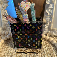 Load image into Gallery viewer, LoVe Black Multi - Acrylic Pen/Pencil/Brush Holder
