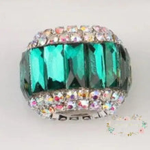 Load image into Gallery viewer, 17Mm Rhinestone Fancy Beads Turquoise
