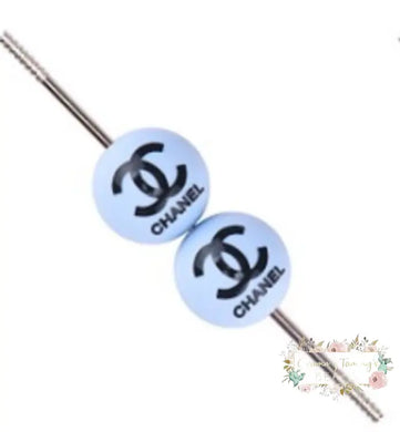 15Mm Cici Blue Round Beads - 1 Count Silicone