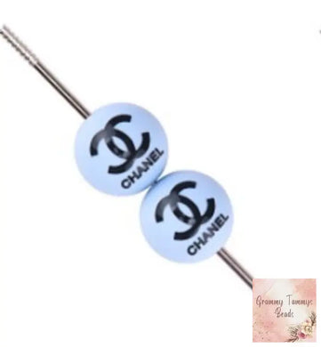 15Mm Cici Blue Round Beads - 1 Count Silicone