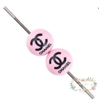15Mm Cici Silicone Bead - Pink Round Beads