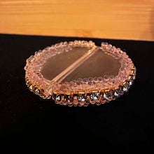 Load image into Gallery viewer, Flatback Holder Bead - 34mm Blingbling Clear Base - Pink
