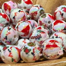 Load image into Gallery viewer, 16Mm Aurora Christmas Acrylic Beads - 5 Count 16Mm
