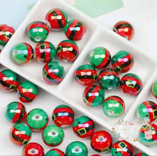 Load image into Gallery viewer, 16mm Christmas Beads Random Variations 5 Count 16mm Acrylic Beads
