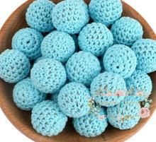 Load image into Gallery viewer, 16Mm Crochet Round Wooden Beads - 5 Count
