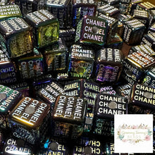 Load image into Gallery viewer, 16mm Square Iredecent CiCi Beads - 5 Count 16mm Acrylic Beads
