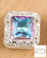 Load image into Gallery viewer, 16mm Square Rhinestone Bead - Assorted Colors Available 16mm Square Rhinestone
