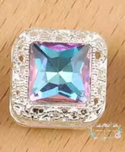 Load image into Gallery viewer, 16mm Square Rhinestone Bead - Assorted Colors Available 16mm Square Rhinestone
