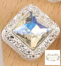 Load image into Gallery viewer, 16mm Square Rhinestone Bead - Assorted Colors Available 16mm Square Rhinestone
