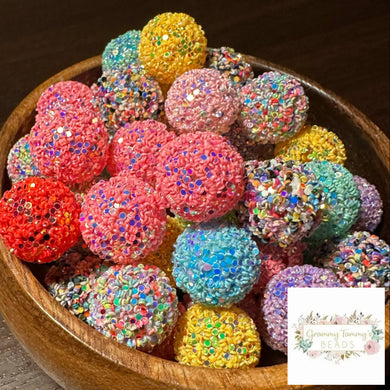 16mm UV Acrylic Beads - 5 Count