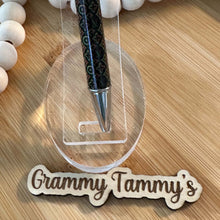 Load image into Gallery viewer, Beadable Pen - LoVe - Black &amp; Green
