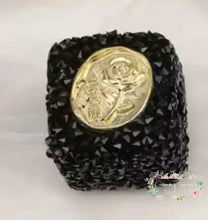 Load image into Gallery viewer, 17Mm Black Square Rhinestone 1-Count
