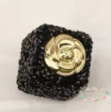 Load image into Gallery viewer, 17Mm Black Square Rhinestone 1-Count

