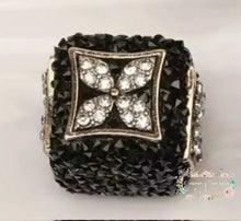 Load image into Gallery viewer, 17Mm Black Square Rhinestone 1-Count
