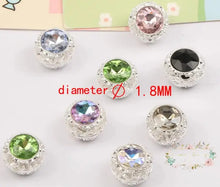 Load image into Gallery viewer, 19*19MM Alloy Beads/Hand Made/Jewelry Findings &amp; Components/Rhinestone Effect/Round Shape/DIY Beads
