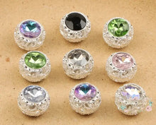 Load image into Gallery viewer, 19*19MM Alloy Beads/Hand Made/Jewelry Findings &amp; Components/Rhinestone Effect/Round Shape/DIY Beads
