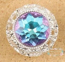 Load image into Gallery viewer, 19*19MM Alloy Beads/Hand Made/Jewelry Findings &amp; Components/Rhinestone Effect/Round Shape/DIY Beads Blue
