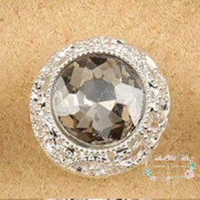 Load image into Gallery viewer, 19*19MM Alloy Beads/Hand Made/Jewelry Findings &amp; Components/Rhinestone Effect/Round Shape/DIY Beads Grey

