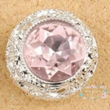 Load image into Gallery viewer, 19*19MM Alloy Beads/Hand Made/Jewelry Findings &amp; Components/Rhinestone Effect/Round Shape/DIY Beads Pink

