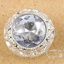Load image into Gallery viewer, 19*19MM Alloy Beads/Hand Made/Jewelry Findings &amp; Components/Rhinestone Effect/Round Shape/DIY Beads Silver
