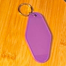 Load image into Gallery viewer, Plastic Hotel Blank Keychain Multiple Color Options
