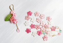 Load image into Gallery viewer, 20 Pcs 11Mm Cherry Blossom Flower Beads. Resin Flower Beads. Pink Beads For Jewelry Making
