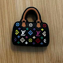 Load image into Gallery viewer, Love Black Multi Color Silicone Focal Bead
