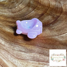 Load image into Gallery viewer, 27*30Mm Airplane Shaped Aurora Effect Acrylic Bead - 1 Count Assorted Colors Pink Beads
