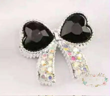 Load image into Gallery viewer, 24*27MM Fancy Rhinestone Bead - 1 Count Black Fancy Rhinestone Bead
