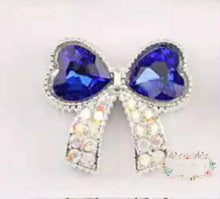 Load image into Gallery viewer, 24*27MM Fancy Rhinestone Bead - 1 Count Blue Fancy Rhinestone Bead
