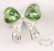 Load image into Gallery viewer, 24*27MM Fancy Rhinestone Bead - 1 Count Green Fancy Rhinestone Bead
