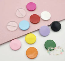 Load image into Gallery viewer, 31mm Round Bead with Straight Hole Flatback Holder - Available in Different Colors Flatback Holders
