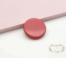 Load image into Gallery viewer, 31mm Round Bead with Straight Hole Flatback Holder - Available in Different Colors Red Flatback Holders
